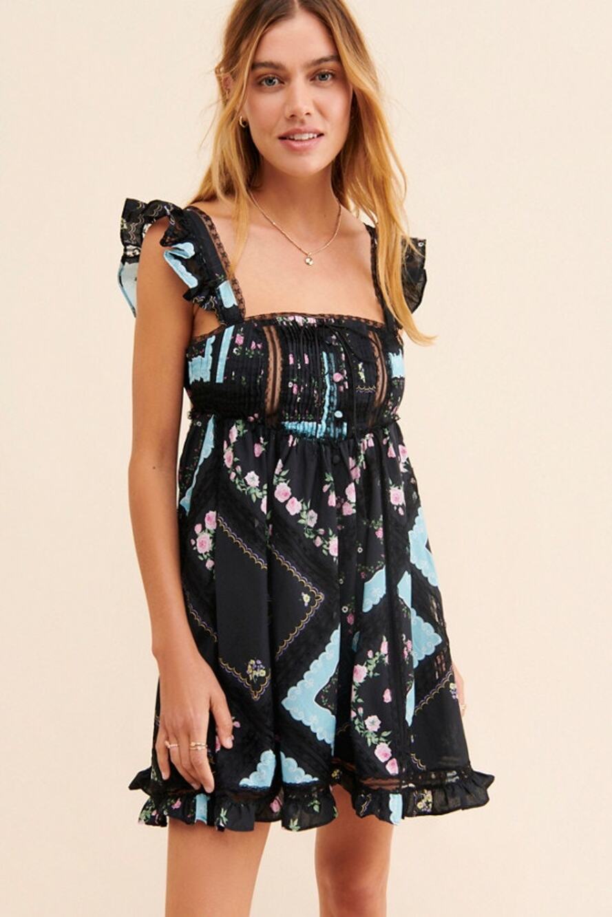 For Love & Lemons Leanne Babydoll Mini Dress